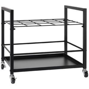 blueprint storage rack 20 slots blueprint holder with wheels mobile metal blueprint storage cart for map poster architectural construction plan roll file organizer for home office school.jpg