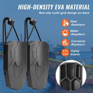 boat fenders 86 x 16 boat bumpers for docking marine eva boat dock fender bumper with ropes cord locks and storage bag no inflation required for class aclass 1part class 2 black 2.jpg