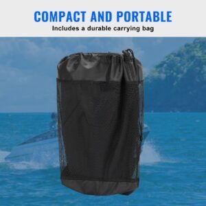 boat fenders 86 x 16 boat bumpers for docking marine eva boat dock fender bumper with ropes cord locks and storage bag no inflation required for class aclass 1part class 2 black 5.jpg