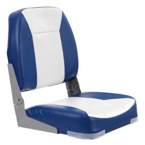 boat seat 189 low back boat seat folding boat chair with thickened sponge padding and hinge fold down boat captain chair for fishing boat sightseeing boat speedboat canoe 1 piece 2.jpg