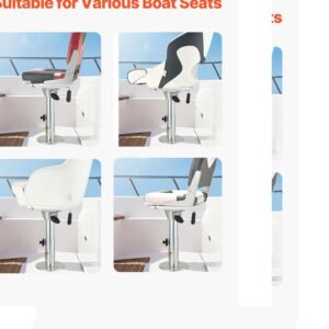boat seat pedestal adjustable height from 1339 to 192 inches aluminum alloy boat chair base with slide 5 inch sliding travel locking design ideal for fishing and boating enthusiasts 5.jpg