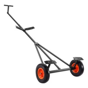 Boat Trailer Dolly, 420lbs Load Capacity, Carbon Steel Trailer Mover with Adjustable Length, 15.7 in Pneumatic Tires and Nonslip Support Bracket, for Moving Kayak Motorboat Fishing Boat
