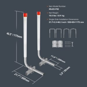boat trailer guide 40 with led light trailer guide poles 2pcs high hardness steel trailer guide ons trailer guides with pvc pipes for ski boat fishing boat or sailboat trailer 3.jpg