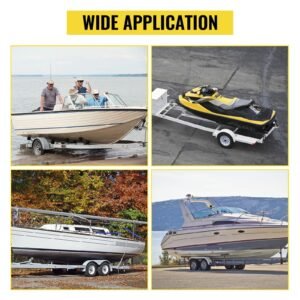 boat trailer guide on 60 2pcs steel trailer post guide ons with white pvc tube covers complete mounting accessories included for ski boat fishing boat or sailboat trailer 1.jpg
