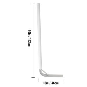 boat trailer guide on 60 2pcs steel trailer post guide ons with white pvc tube covers complete mounting accessories included for ski boat fishing boat or sailboat trailer 2.jpg