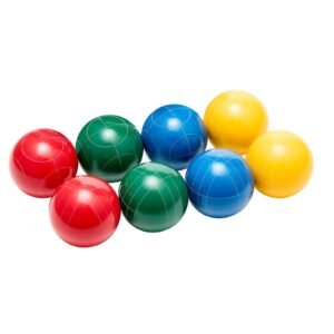 bocce ball set 90 mm with 8 resin balls pallino carrying bag and measuring rope redgreenblueyellow 4 colors for 2 to 8 players bocce ball game set for beach lawn family backyard 20.jpg