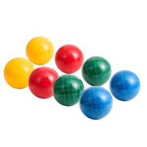 bocce ball set 90 mm with 8 resin balls pallino carrying bag and measuring rope redgreenblueyellow 4 colors for 2 to 8 players bocce ball game set for beach lawn family backyard 21.jpg