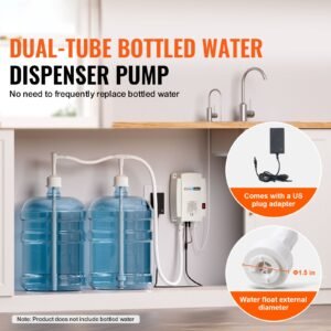 bottled water dispenser pump system 2x5 gallon dispensing system automatic electric water dispenser double pipe water jug pump compatible use with coffeetea machine refrigerator ice maker 5.jpg