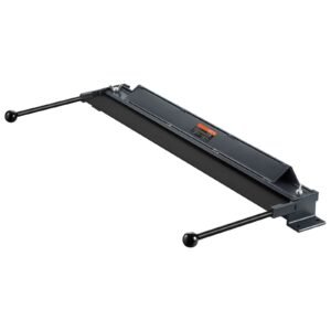 Box and Pan Brake, 36-Inch, 0-130 Degrees Sheet Metal Bending Brake, Portable Mini Metal Bender with 20 Gauge Low Carbon Steel 14 Gauge Aluminum Capacity Power Handle, for Metal Bending