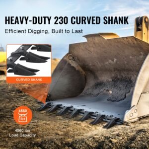 bucket tooth bar 53 heavy duty tractor bucket teeth bar for sub compact tractor loader 4560 lbs load bearing capacity fits bucket cutting edges sized 12 or less with no drilling required 1.jpg