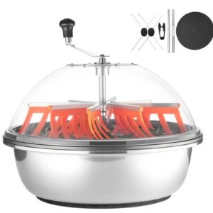 Bud Leaf Bowl Trimmer, 24 in Manual Bud Trimmer, with Sharp Stainless Steel Blades, Visual Cutting, Wet & Dry Hydroponic Cutting Machine, Twisted Spin Cut for Plants Leaves Buds Flowers