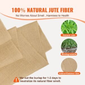 burlap fabric roll 40 x 300 ft 50 x 50 high density wide natural burlap fabric rolls jute fabric burlap tree wrap roll for decor crafts wedding gardening plant tree winter covering 1.jpg