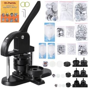 button maker 1125228 inch253258mm 3 in 1 pin maker with 300pcs button parts button maker machine with panda magic book ergonomic arc handle punch press kit for children diy gifts 3.jpg