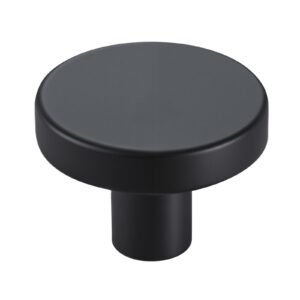 cabinet knobs 10 pack 126 inch black zinc alloy drawer pulls door handles mushroom kitchen solid knobs dresser handles cupboard hardware with screws for bathroom closet cabinets drawers 5.jpg