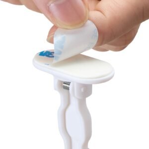 cabinet latch locks 12 pack child safety cabinet locks no drilling or tools required adhesive cabinet latch invisible baby proofing child proof cabinet locks for drawers and cabinets white 5.jpg