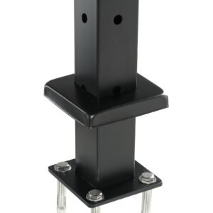 cable railing post 42x1x2 inch corner railing post with l shaped pre drilled holes stainless steel cable rail post with horizontal and curved bracket 1 pack black 1jzlgzxhs10607yxo001v0 5.jpg