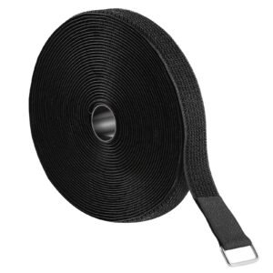cable ties 3937 inch adjustable hook and loop straps with 50 metal buckles reusable velcro cords straps cut to length wire strap heavy duty nylon cord ties for organizer and management 4.jpg