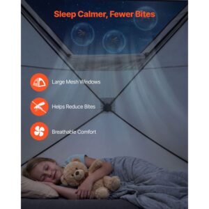 camping tent 4 person pop up instant cabin tent with large mesh windows 60 seconds easy setup portable cabin hub tents with carry bag for family outdoor camping hiking upgraded ventilation 5.jpg