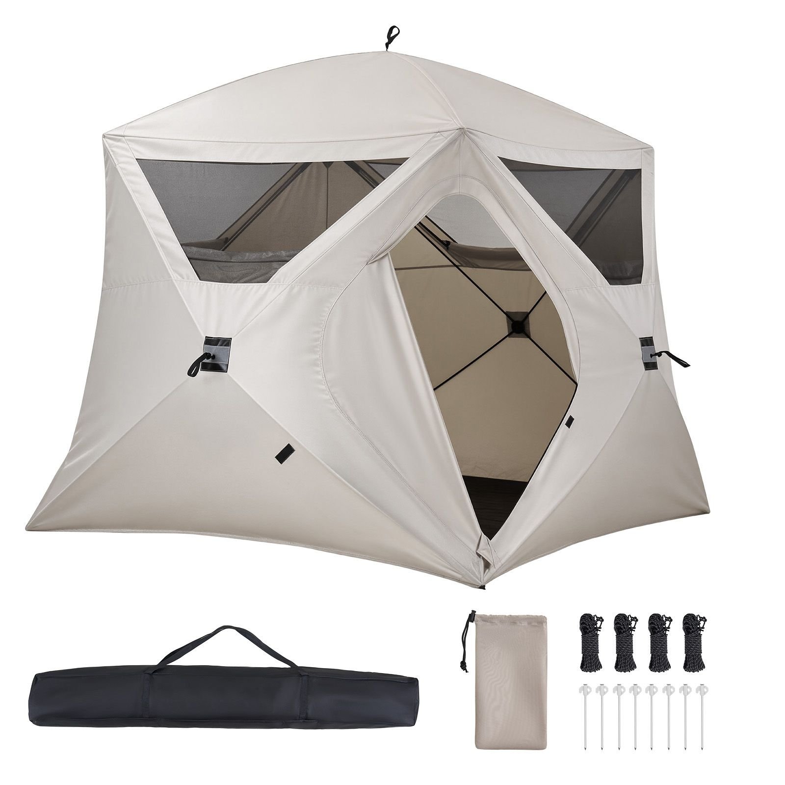 camping tent 4 person pop up instant cabin tent with large mesh windows 60 seconds easy setup portable cabin hub tents with carry bag for family outdoor camping hiking upgraded ventilation.jpg