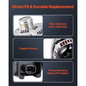 car alternator 84143543 fit for chevy express 2500 v6 43l v8 60l 2018 2019 gmc sierra 1500 2014 2016 yukon 2015 2019 automotive replacement alternator 104211 8340 22747894 tn1042119110 3.jpg