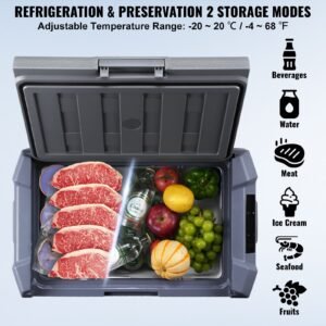car refrigerator 12 volt car refrigerator fridge 15 l single zone portable freezer 4 68 f adjustable range 1224v dc and 100 240v ac compressor cooler for outdoor camping rv 2.jpg
