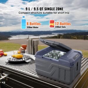 car refrigerator 12 volt car refrigerator fridge 9 l single zone portable freezer 4 68 f adjustable range 1224v dc and 100 240v ac compressor cooler for outdoor camping rv 4.jpg