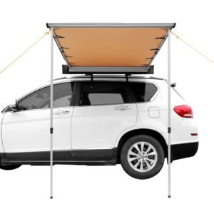 car side awning large 66 x 82 shade coverage vehicle awning pu3000mm uv50 retractable car awning with waterproof storage bag height adjustable suitable for truck suv van campers 2.jpg
