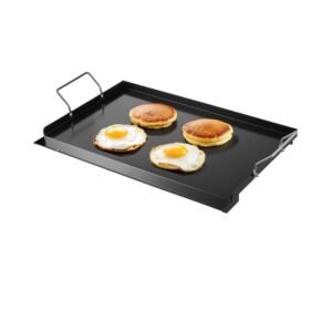 carbon steel griddle 24x16 inch universal flat top rectangular plate gas grill griddle for bbq grill teppanyaki portable family cookware with handle for camping tailgating party 15.jpg