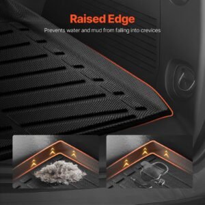 cargo mats compatible chevrolet tahoe & gmc yukon 2021 2024, custom fit tpe cargo liner set for suvs, trunk and rear back seat protector replacement, trunk mat and backrest mats