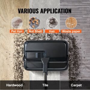 carpet sweeper 787 in sweeping paths floor sweeper manual non electric 300 ml dustbin capacity with comb for home office rugs hardwood surfaces wood floors laminate cleans dust pet hair 4.jpg