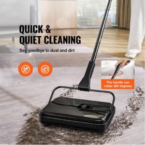 carpet sweeper 787 in sweeping paths floor sweeper manual non electric 300 ml dustbin capacity with comb for home office rugs hardwood surfaces wood floors laminate cleans dust pet hair 5.jpg