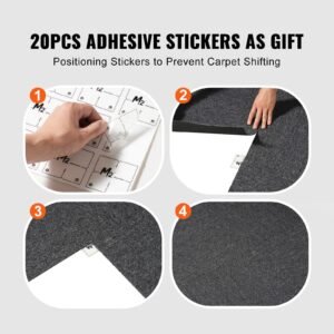 carpet tiles reusable 20x 20 carpet squares with padding attached soft padded carpet tiles easy install diy for bedroom living room indoor outdoor 20 tiles dark gray 2.jpg