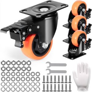 caster wheels 3 inch swivel plate casters set of 4 with security ab locking no noise pvc wheels heavy duty 250 lbs load capacity per caster non marking wheels for cart furniture workbench.jpg