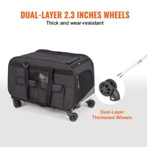 cat carrier with wheels rolling pet carrier with telescopic handle and shoulder strap dog carrier with wheels for pets under 35 lbs with 1 folding bowl black 2.jpg
