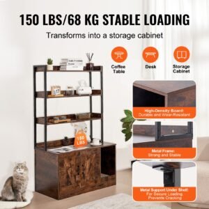cat litter box enclosure hidden litter box furniture with 3 storage shelves wooden cat washroom indoor large cat house cabinet hidden fit most litter box 335l x 193w x 587h dark brown 3.jpg