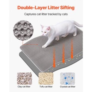 cat litter mat 30 x 24 in double layer litter box mat non slip urine proof litter trapping mats for indoor cats honeycomb design soft on paws washable large kitty mats for floor 1.jpg