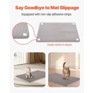 cat litter mat 30 x 24 in double layer litter box mat non slip urine proof litter trapping mats for indoor cats honeycomb design soft on paws washable large kitty mats for floor 2.jpg