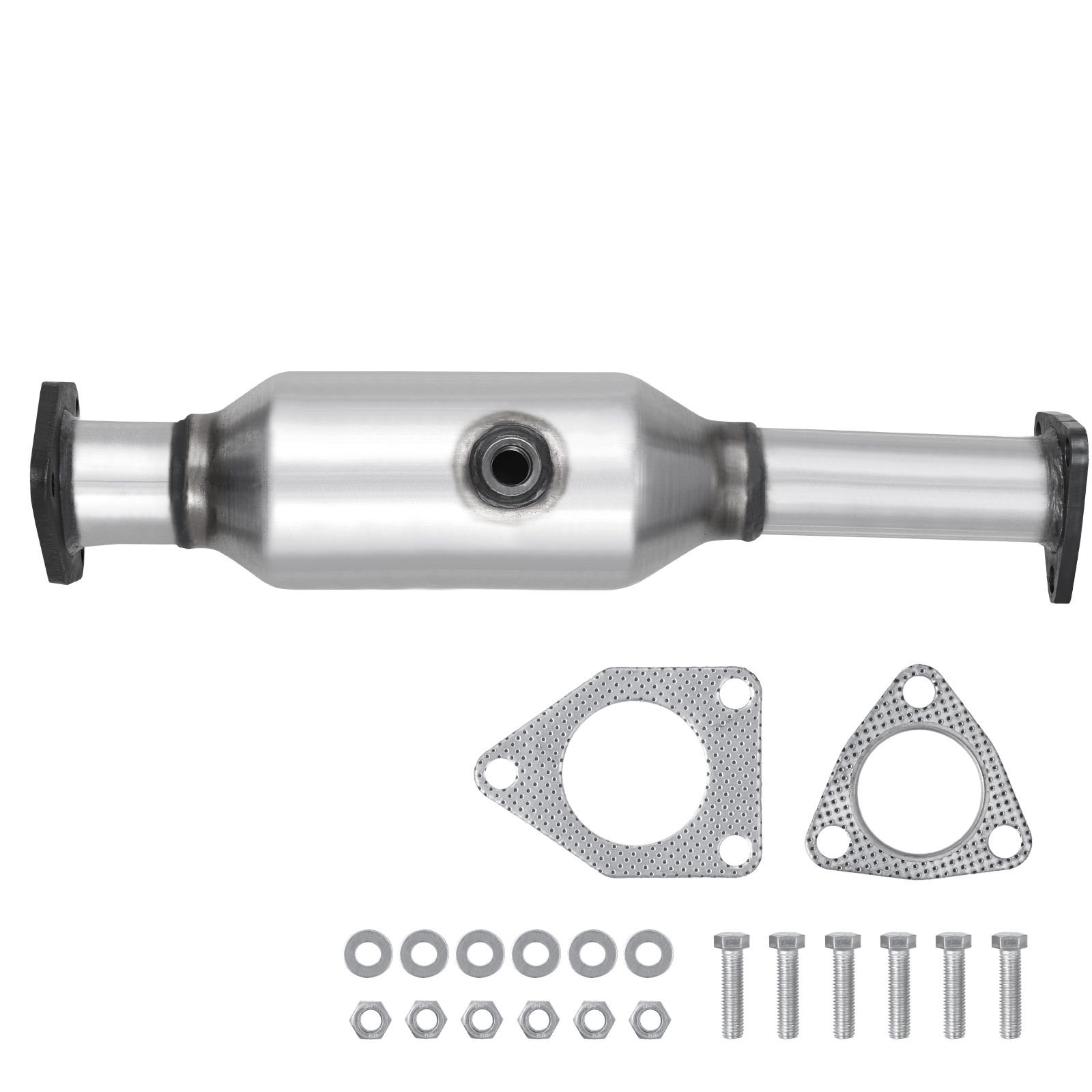 catalytic converter compatible with honda accord 24l 2003 2004 2005 2006 2007 24l l4 engine rear replacement oe 16299 stainless steel material for quick exhaust gas purification 25.jpg