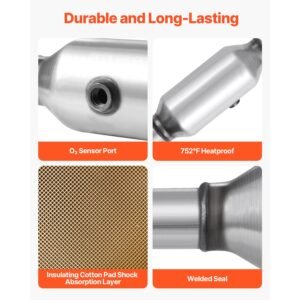 catalytic converter compatible with honda accord 24l 2003 2004 2005 2006 2007 24l l4 engine rear replacement oe 16299 stainless steel material for quick exhaust gas purification 29.jpg