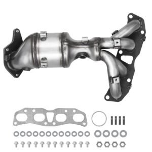 Catalytic Converter, Compatible with Nissan Altima 2007 2008 2009 2010 2011 2012 2013 2.5L L4, Front, Replacement OE 674-933, Stainless Steel High Flow Converter, for Exhaust Gas Purification