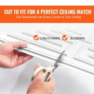 ceiling tiles 12 pack 24 x 24 in drop ceiling tiles premium pvc sheet easy installation cutting plastic glue up ceiling tile ceiling covering for homeoffice decoration white echo pattern 5.jpg