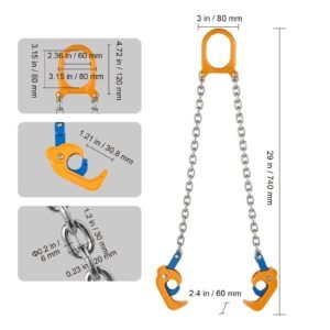 chain drum lifter g80 drum lifting chain sling with thickened security hook 2000lbs capacity 16ft long sturdy drums handling equipment carbon steel barrel lifter for plastic metal drums 2.jpg