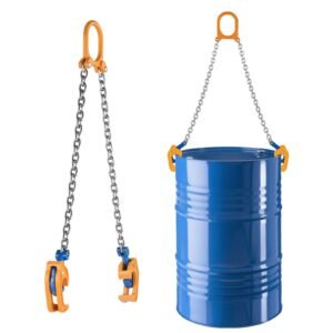 chain drum lifter g80 drum lifting chain sling with thickened security hook 2000lbs capacity 16ft long sturdy drums handling equipment carbon steel barrel lifter for plastic metal drums.jpg