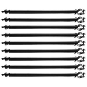 Chain Link Fence Extensions, 9 Packs 27.4" Extension Height, Galvanized Post Extender for 1.3" to 1.5" Top of Fence, U Bracket, Barbed Wire Extend Arm for Privacy, Prevent Dogs Jumping Out