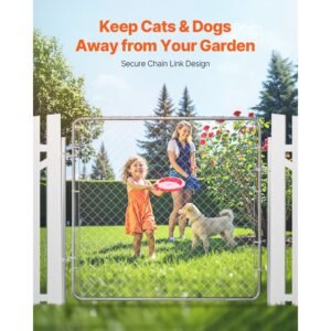 chain link fence gate 70 x 72 in adjustable chain link fence panel fit 3 ft w x 4 ft h garden fence gate opening rust resistant galvanized fencing gate for farm posts not included 4.jpg