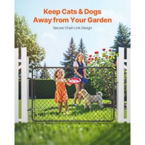 chain link fence gate 72 x 48 in adjustable chain link fence panel fit 22 6 ft w x 6 ft h garden fence gate opening fencing gate with plastic coating for farm black posts not included 2.jpg