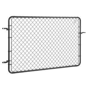chain link fence gate 72 x 48 in adjustable chain link fence panel fit 22 6 ft w x 6 ft h garden fence gate opening fencing gate with plastic coating for farm black posts not included 5.jpg