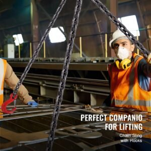 chain sling 38 inch x 10 ft lifting chains with hooks g80 engine chain hoist lifts 18400 lbs8 ton lifting sling chains for engine hoist engine lift chain with 4 leg grab hooks adjusters 1.jpg
