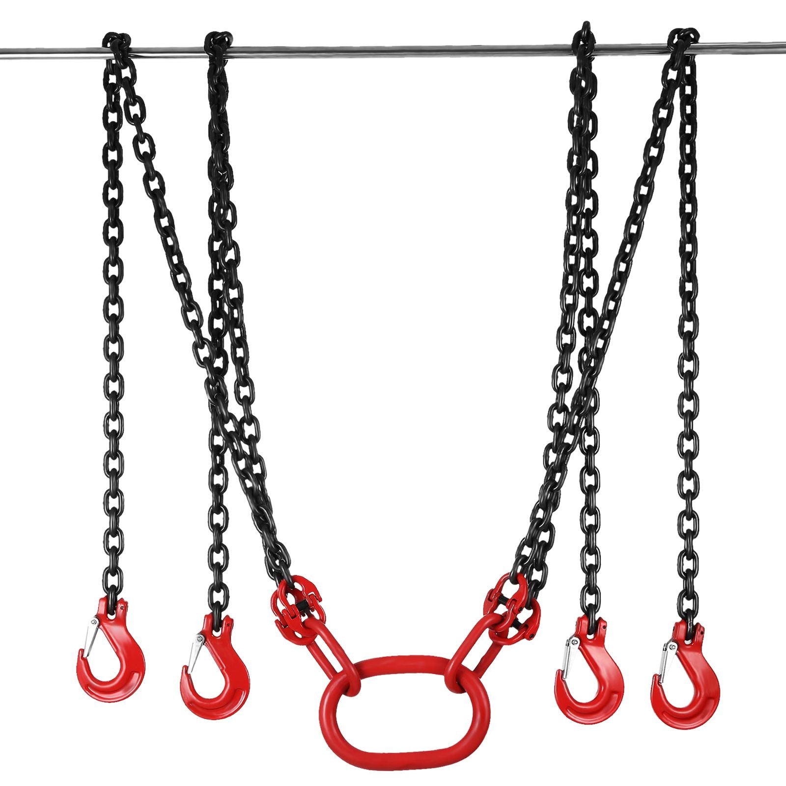 chain sling 516 inch x 10 ft lifting chains with hooks g80 engine chain hoist lifts 11000 lbs5 ton capacity lifting sling chains for engine hoist engine lift chain with 4 leg grab hooks.jpg