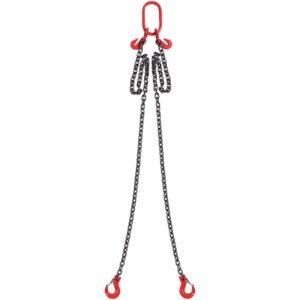 Chain Sling, 5/16 inch x 6 ft Lifting Chains with Hooks, G80 Engine Chain Hoist Lifts, 6600 lbs/3 Ton Lifting Sling Chains for Engine Hoist, Engine Lift Chain with 2 Leg Grab Hooks and Adjusters